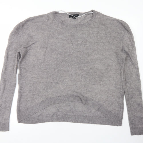 Atmosphere Womens Grey Crew Neck  Acrylic Pullover Jumper Size 12