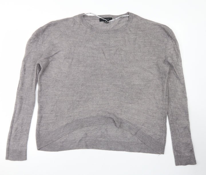 Atmosphere Womens Grey Crew Neck  Acrylic Pullover Jumper Size 12