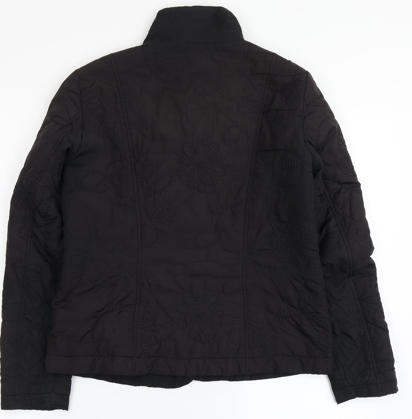 Tendenza Womens Black   Jacket Coat Size 8  Button