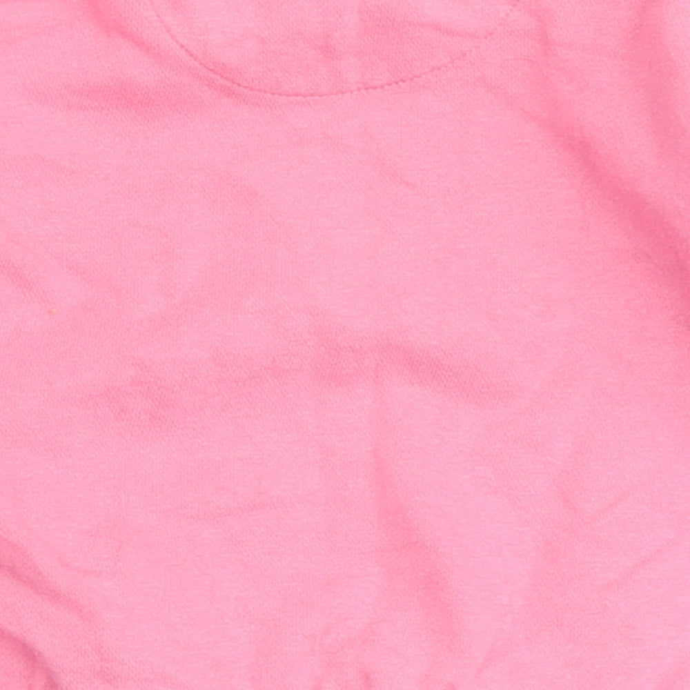 FRED&FLO Girls Pink  Cotton Pullover Jumper Size 12-18 Months   - Unicorn