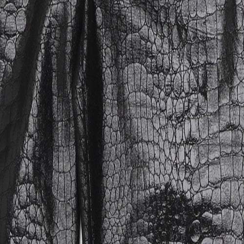 Motel Womens Black Animal Print Polyester Trousers  Size XS L31 in Regular Button - Snake Print