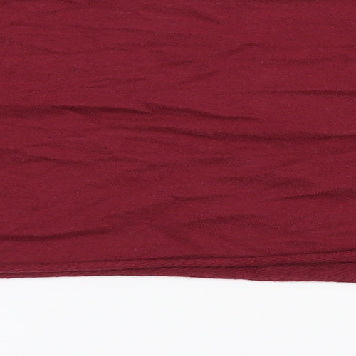PRETTYLITTLETHING Womens Red  100% Cotton Pullover Sweatshirt Size 6   - Cropped