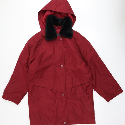 Hawshead Womens Red   Parka Coat Size 10  Zip