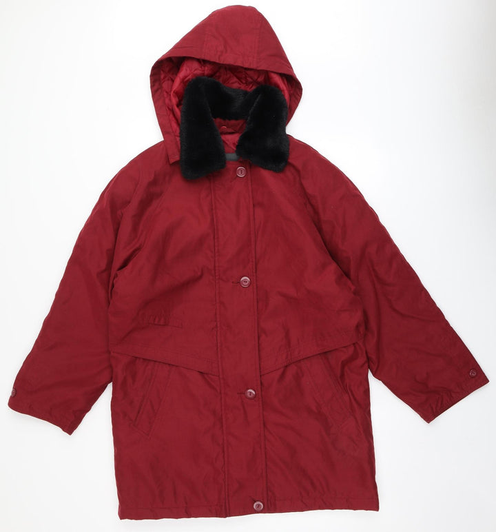 Hawshead Womens Red   Parka Coat Size 10  Zip