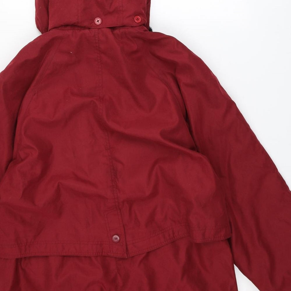 Hawshead Womens Red   Parka Coat Size 10  Zip