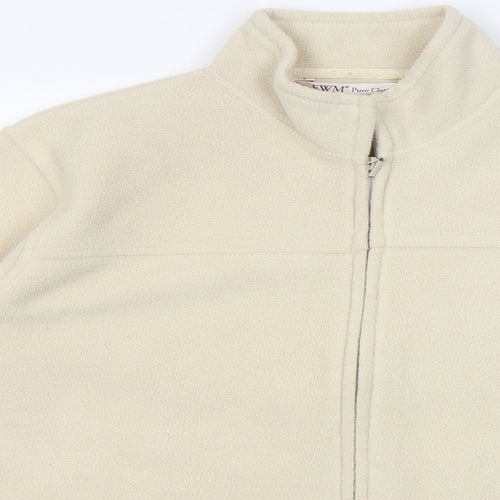 EWM Womens Beige  Polyester Full Zip Hoodie Size S  Zip