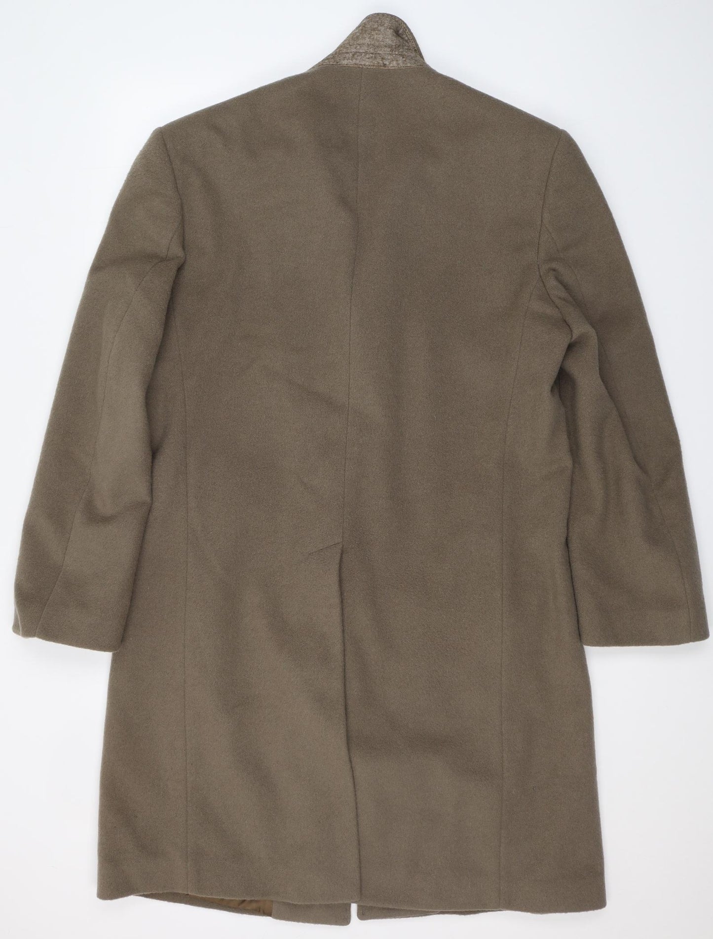 VARTEX Mens Brown   Pea Coat Coat Size L  Button