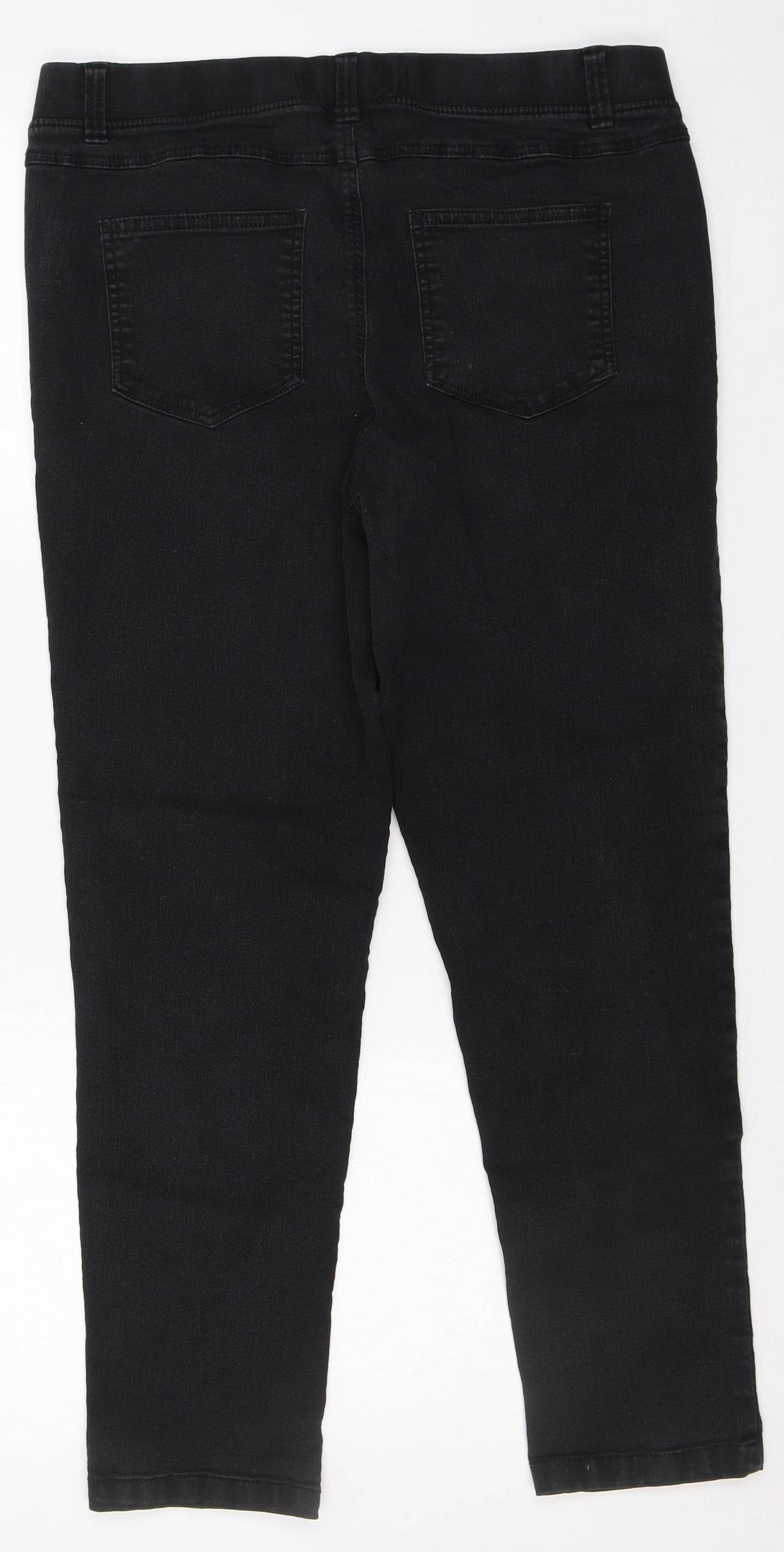 Simply Be Womens Black  Cotton Jegging Jeans Size 16 L25 in Slim  - Bella slim leg Jeans