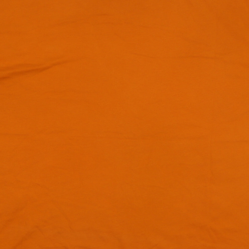 Lacoste Mens Orange  Cotton  T-Shirt Size XL Crew Neck