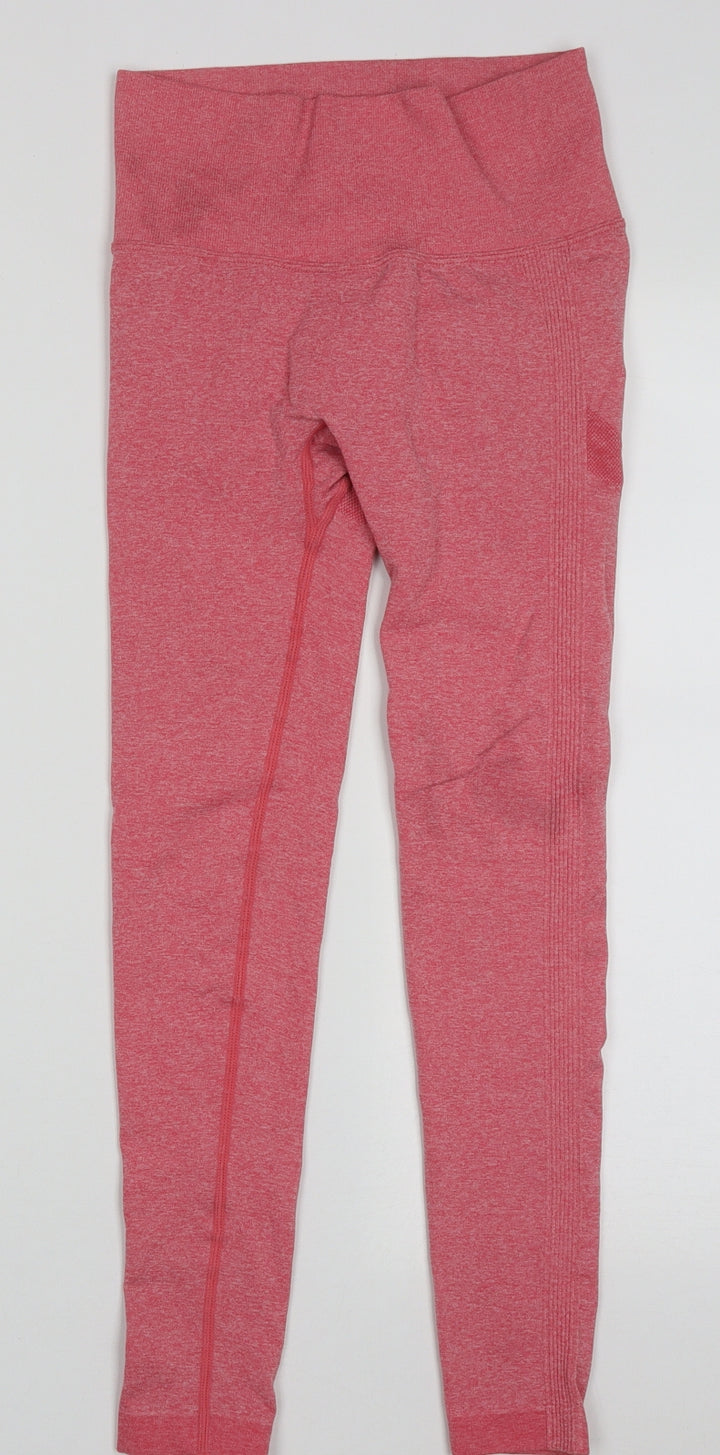 Preworn Womens Pink  Polyamide Sweatpants Leggings Size S L26 in Regular Pullover