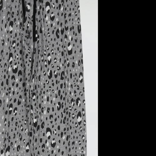 Primark Womens Grey Animal Print Cotton  Pyjama Pants Size XS