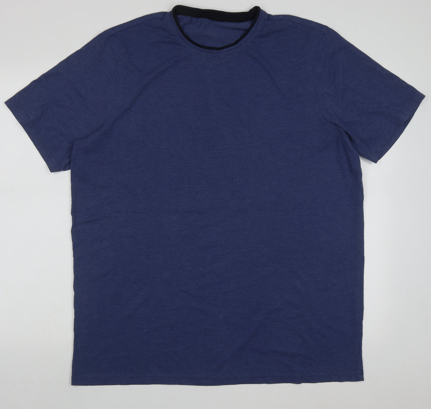 George Mens Blue  Cotton  T-Shirt Size XL Crew Neck