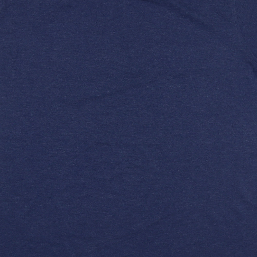 George Mens Blue  Cotton  T-Shirt Size XL Crew Neck