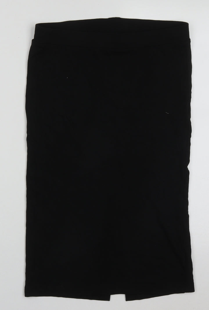 talis Womens Black  Polyester A-Line Skirt Size L