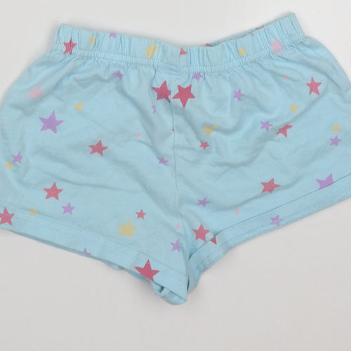 NEXT Girls Blue Geometric Cotton Cami Sleep Shorts Size 3-4 Years  Pullover - star pattern