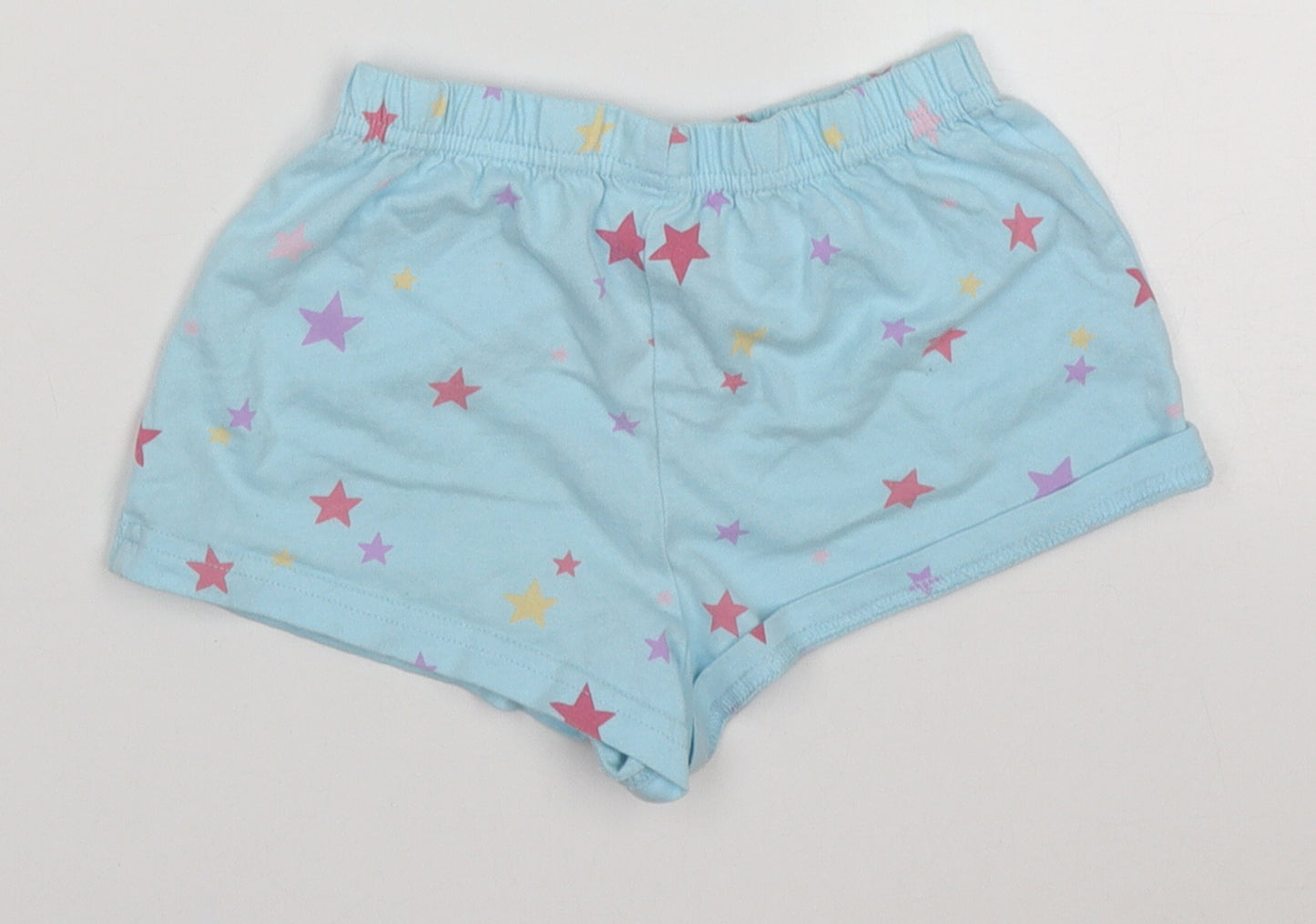 NEXT Girls Blue Geometric Cotton Cami Sleep Shorts Size 3-4 Years  Pullover - star pattern