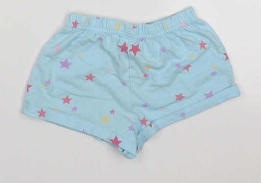 NEXT Girls Blue Geometric Cotton Cami Sleep Shorts Size 3-4 Years  Pullover - star pattern