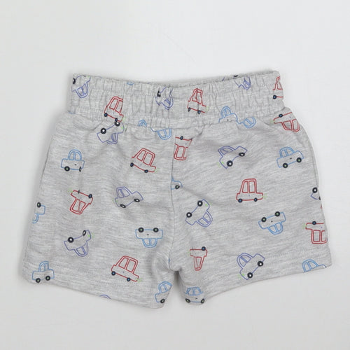 Dunnes Stores Boys Grey Geometric Cotton Shorts Outfit/Set Size 6-9 Months  Tie - Cars