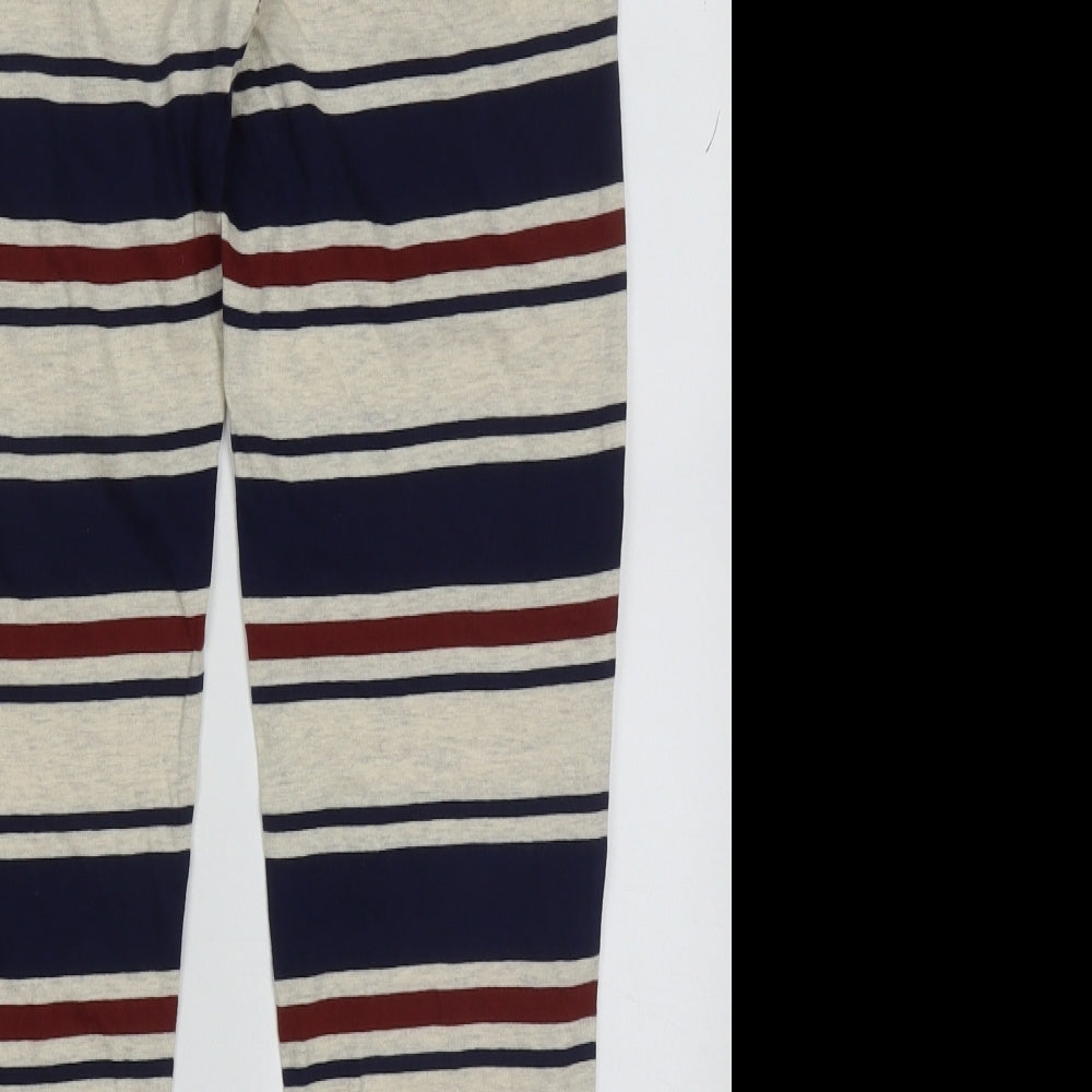 George Boys Multicoloured Striped Cotton  Pyjama Pants Size 12-13 Years  Pullover