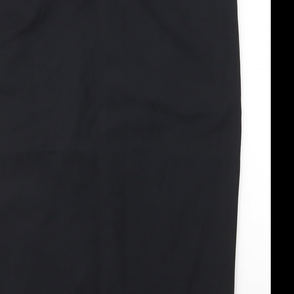 NEXT Womens Black  Cotton Straight & Pencil Skirt Size 10   Zip