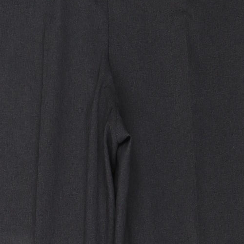 Marks and Spencer Womens Grey  Polyester Dress Pants Trousers Size 18 L30 in Regular Zip