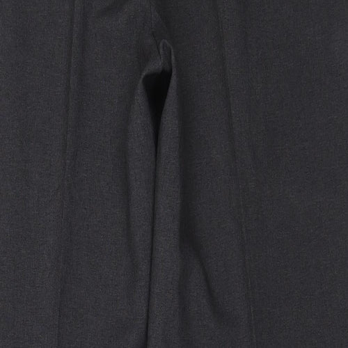 Marks and Spencer Womens Grey  Polyester Dress Pants Trousers Size 18 L30 in Regular Zip