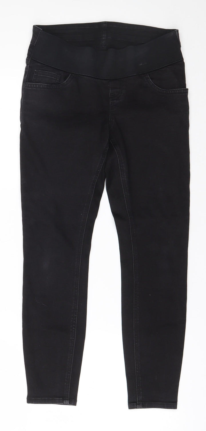 ASOS Womens Black Cotton Skinny Jeans Size 8 L24 in Regular