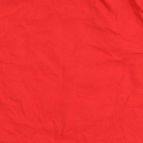 Fruit of the Loom Boys Red  100% Cotton Basic T-Shirt Size 3-4 Years Round Neck  - Star Wars, Christmas