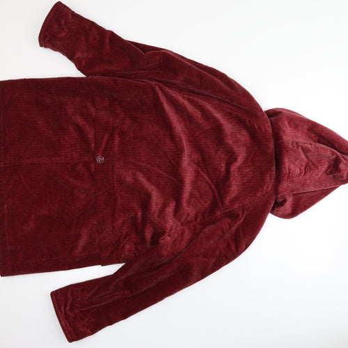 DANNIMAC Womens Red   Overcoat Coat Size S  Zip