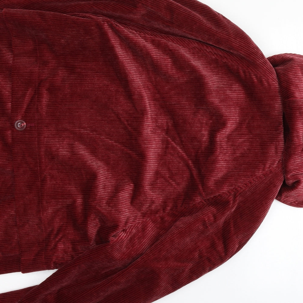 DANNIMAC Womens Red   Overcoat Coat Size S  Zip