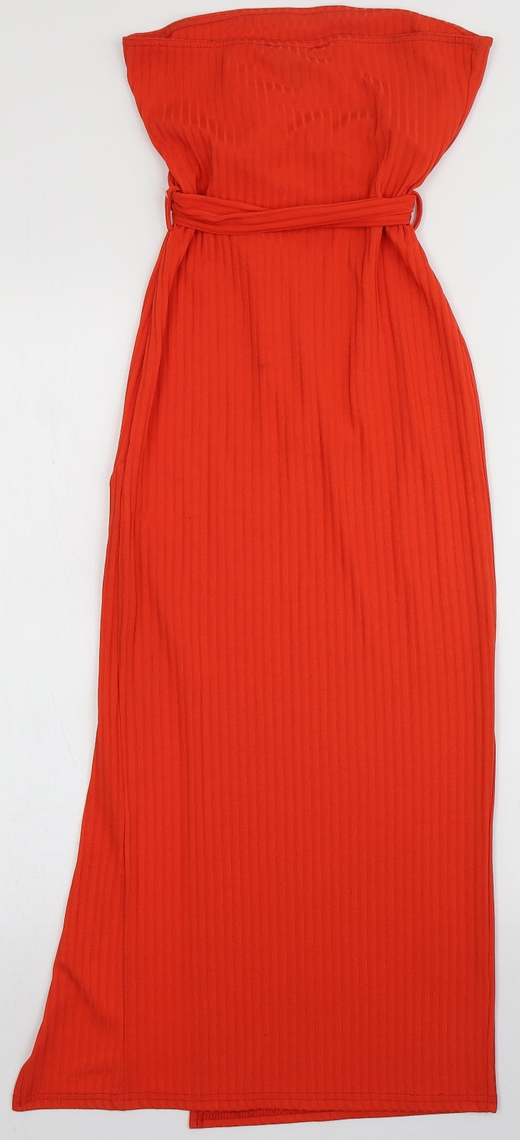 New Look Womens Orange  Polyester Bodycon  Size 10  Square Neck  - Bando