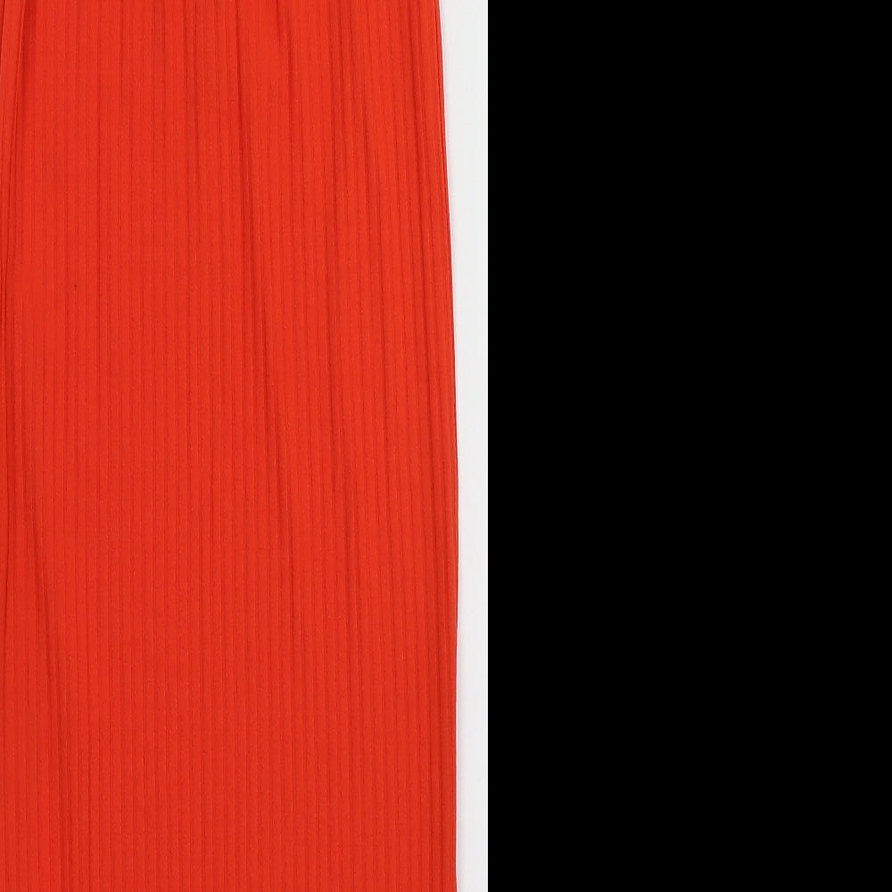 New Look Womens Orange  Polyester Bodycon  Size 10  Square Neck  - Bando