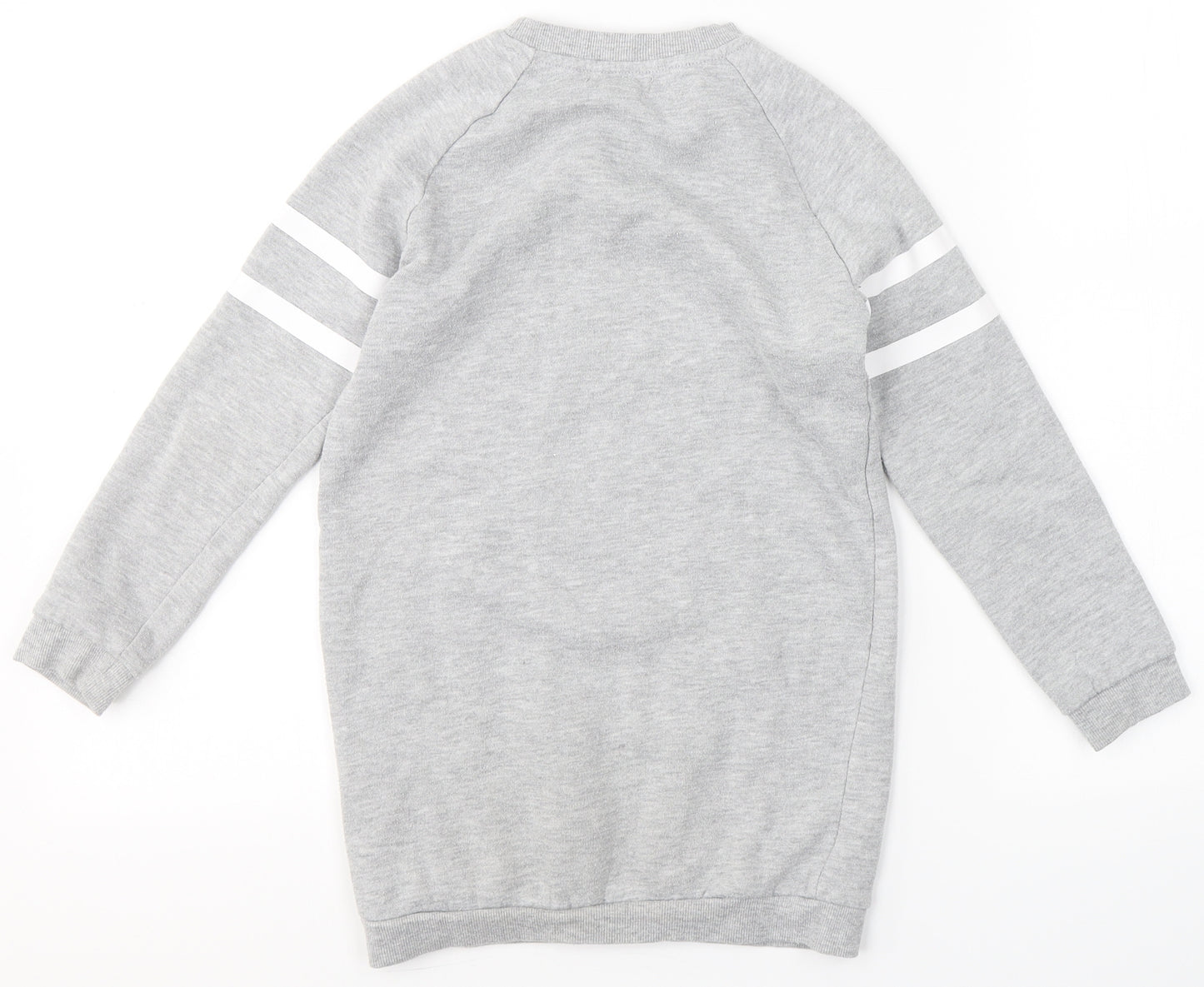 Primark Girls Grey Round Neck  Polyester Pullover Jumper Size 8-9 Years   - Nothing to Wear