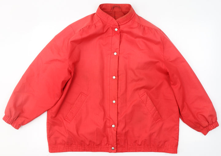 St. Michael Womens Red   Jacket Coat Size 16  Button