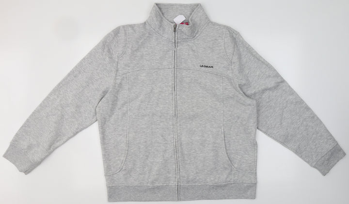 LA Gear Womens Grey Collared  Polyester Full Zip Jumper Size 20