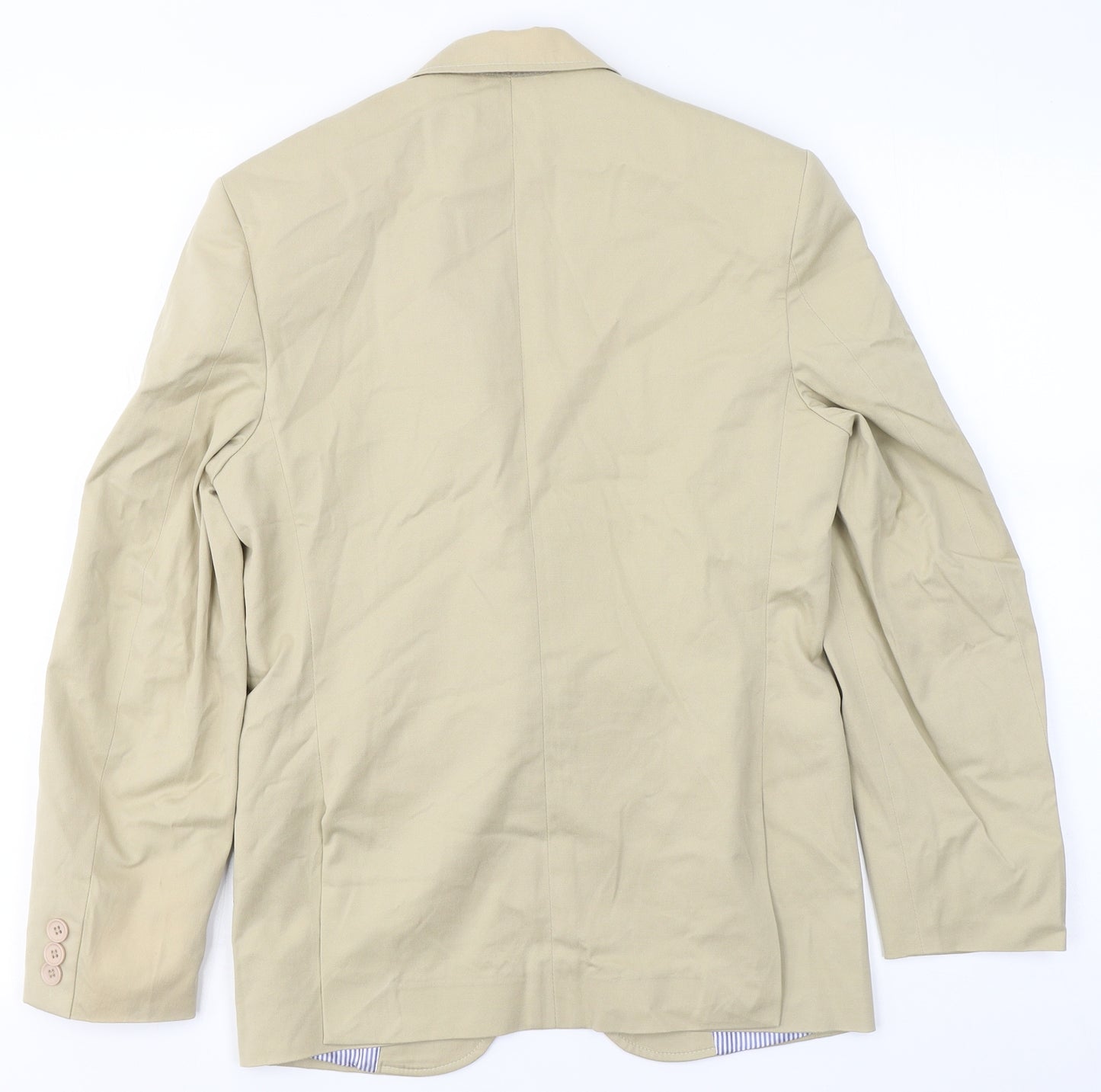 Brookfield Womens Beige  Cotton Jacket Blazer Size 12