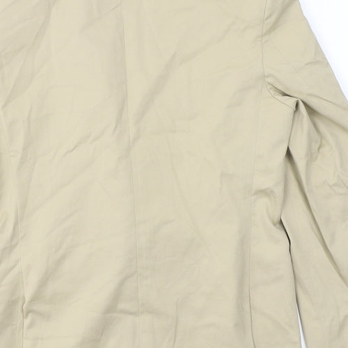 Brookfield Womens Beige  Cotton Jacket Blazer Size 12