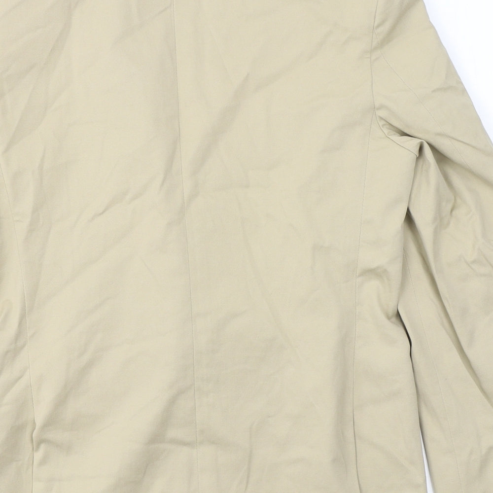 Brookfield Womens Beige  Cotton Jacket Blazer Size 12