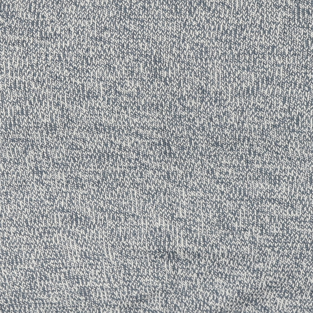 Berringer Mens Blue Round Neck Plaid Acrylic Pullover Jumper Size 2XL