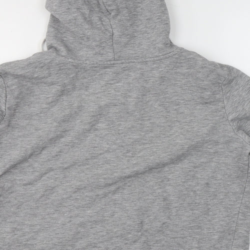 Divided by H&M Womens Grey Round Neck  Cotton Full Zip Jumper Size M