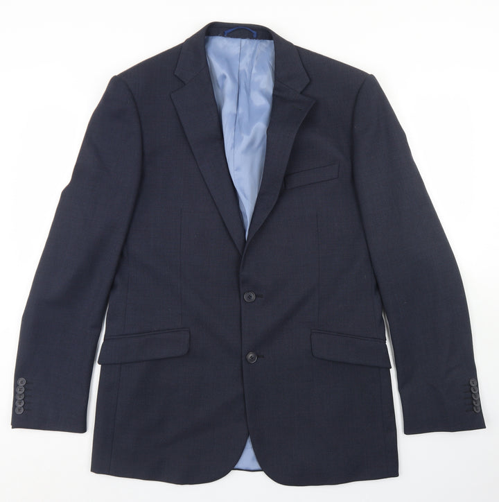 Taylor & Wright Mens Blue  Polyester Jacket Blazer Size 40