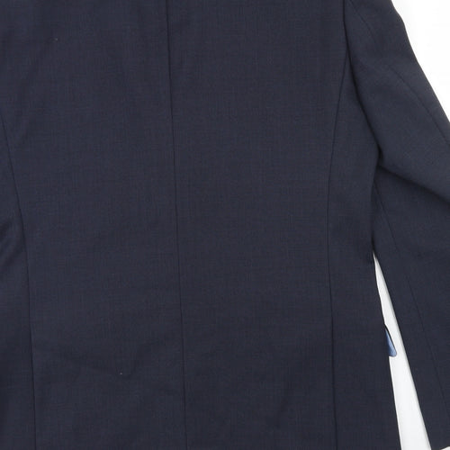 Taylor & Wright Mens Blue  Polyester Jacket Blazer Size 40
