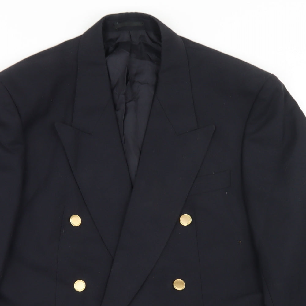 Marks & Spencer Mens Blue  Polyester Jacket Blazer Size 40