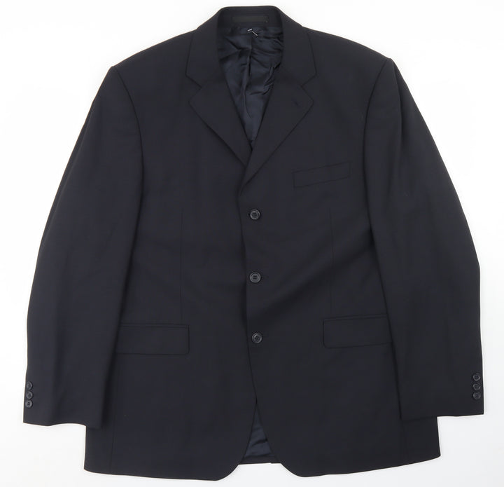 Burton Mens Blue  Polyester Jacket Blazer Size 44