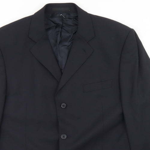 Burton Mens Blue  Polyester Jacket Blazer Size 44