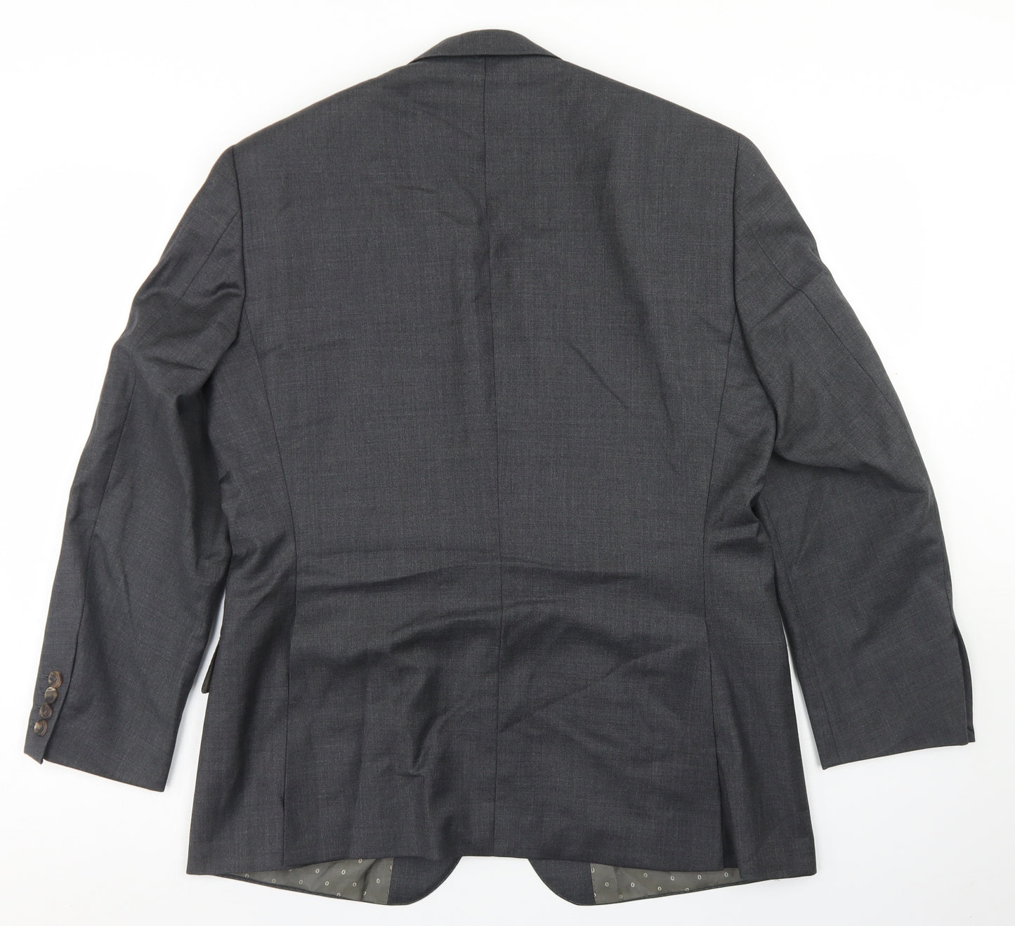 Steed Mens Grey  Wool Jacket Blazer Size 38
