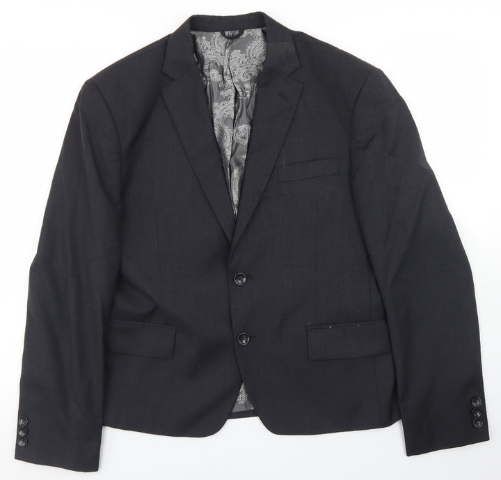 iTailor Mens Grey Polyester Jacket Blazer Size 36