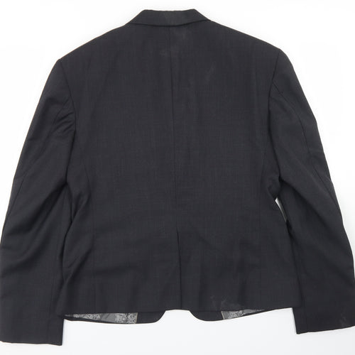 iTailor Mens Grey  Polyester Jacket Blazer Size 36