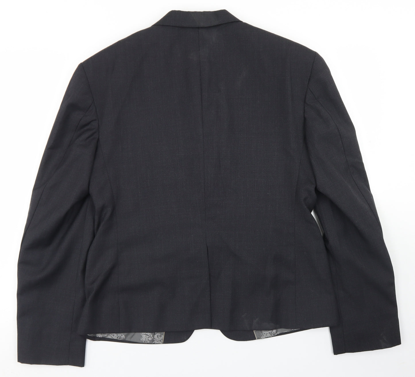 iTailor Mens Grey  Polyester Jacket Blazer Size 36