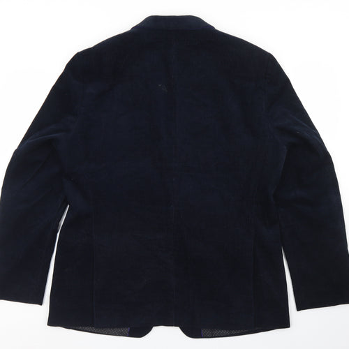 The Suit Factory  Mens Blue  Cotton Jacket Blazer Size 44